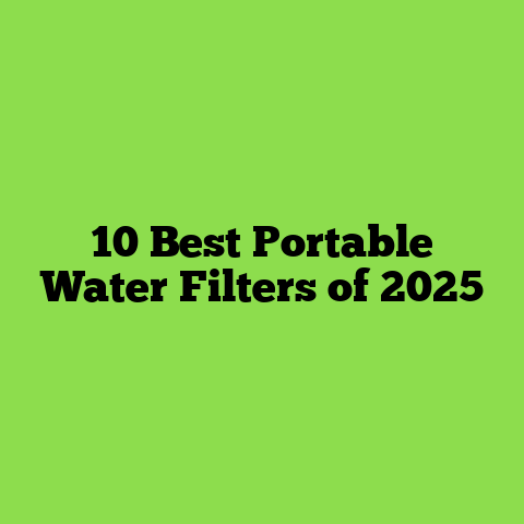 10 Best Portable Water Filters of 2025