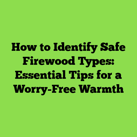 How to Identify Safe Firewood Types: Essential Tips for a Worry-Free Warmth