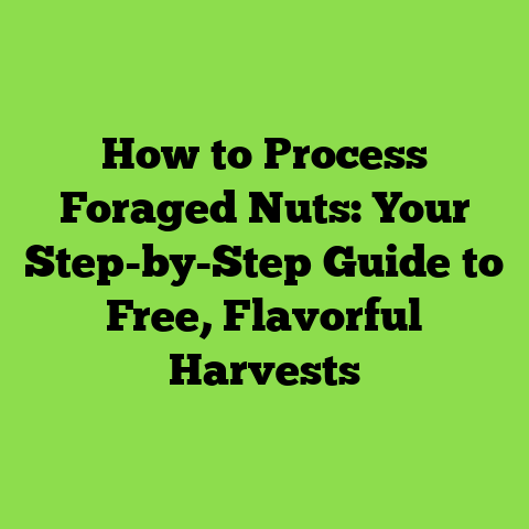How to Process Foraged Nuts: Your Step-by-Step Guide to Free, Flavorful Harvests