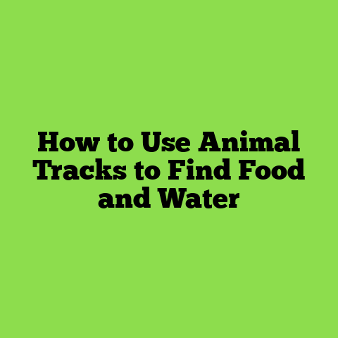How to Use Animal Tracks to Find Food and Water