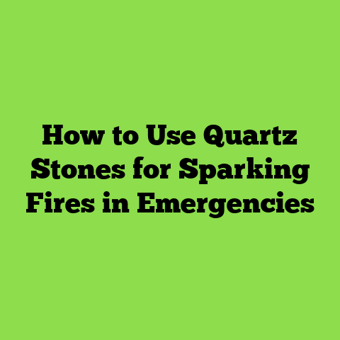How to Use Quartz Stones for Sparking Fires in Emergencies