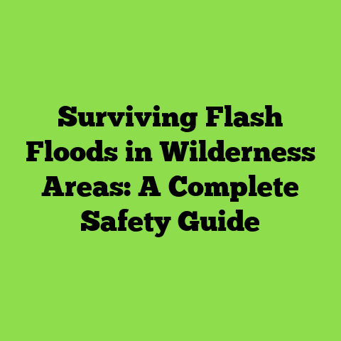 Surviving Flash Floods in Wilderness Areas: A Complete Safety Guide
