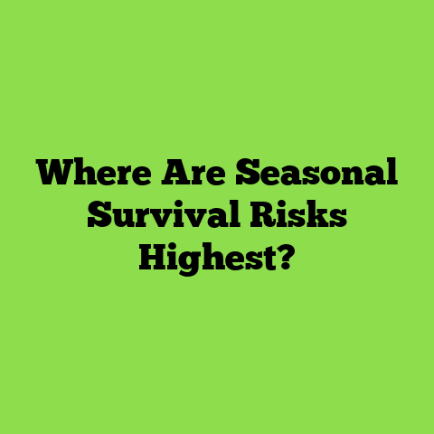 Where Are Seasonal Survival Risks Highest?
